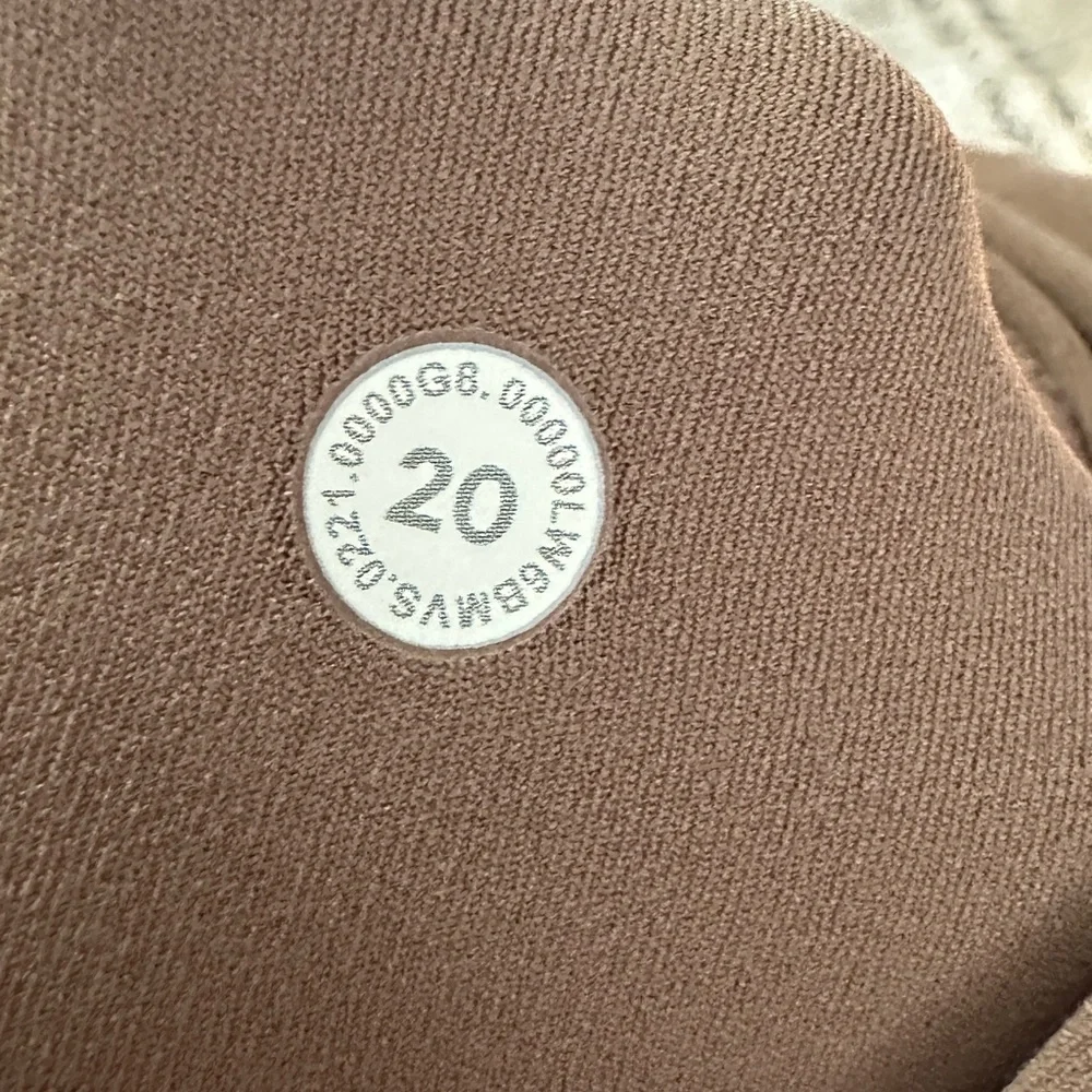 Lululemon Align Hi Rise Wide Leg Pants Tan Brown Plus Size 20 New! - Picture 7 of 9